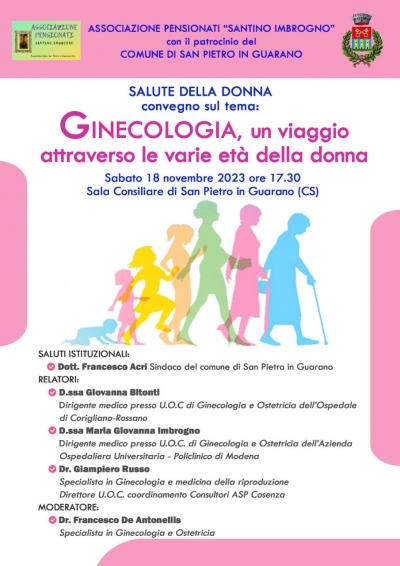 18 NOVEMBRE 2023 - GINECOLOGIA, un viaggio attraverso le varie età della Donna