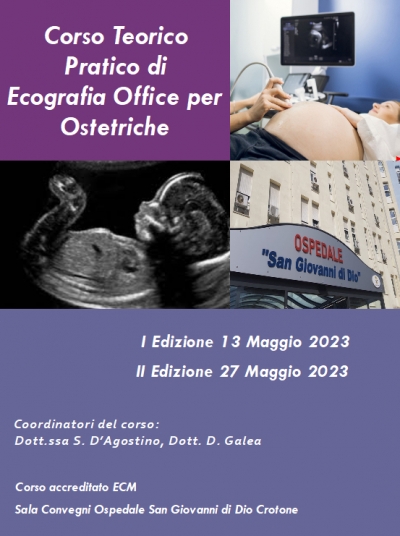 Corso Teorico Pratico di Ecografia Office per Ostetriche